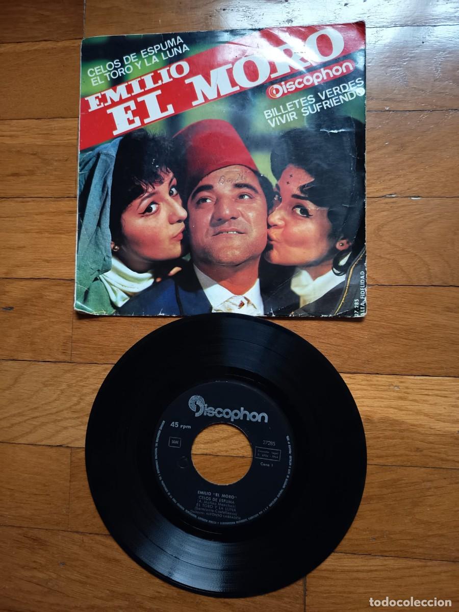 Discos de vinilo: SINGLE - EMILIO EL MORO - CELOS DE ESPUMA - 1964 - Foto 1