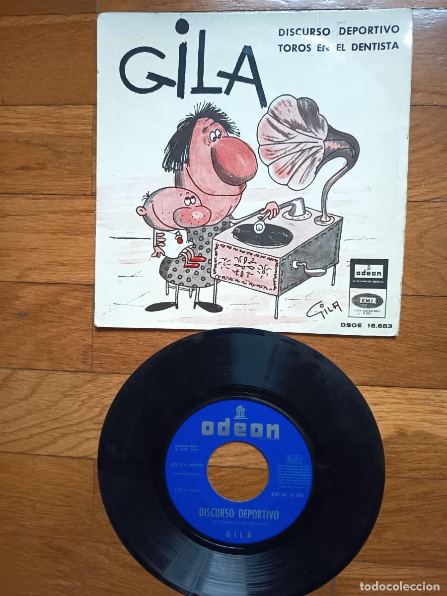 Discos de vinilo: SINGLE - GILA - DISCURSO DEPORTIVO - 1966