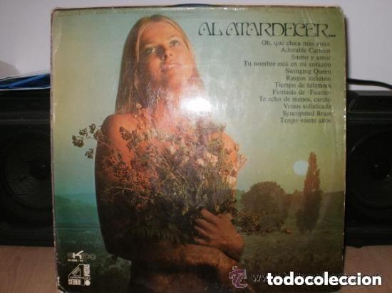Discos de vinilo: AL AMANECER - disco recopilatorio de canciones romanticas - PORTADAS ALGO MAL -MIRAR FOTOS