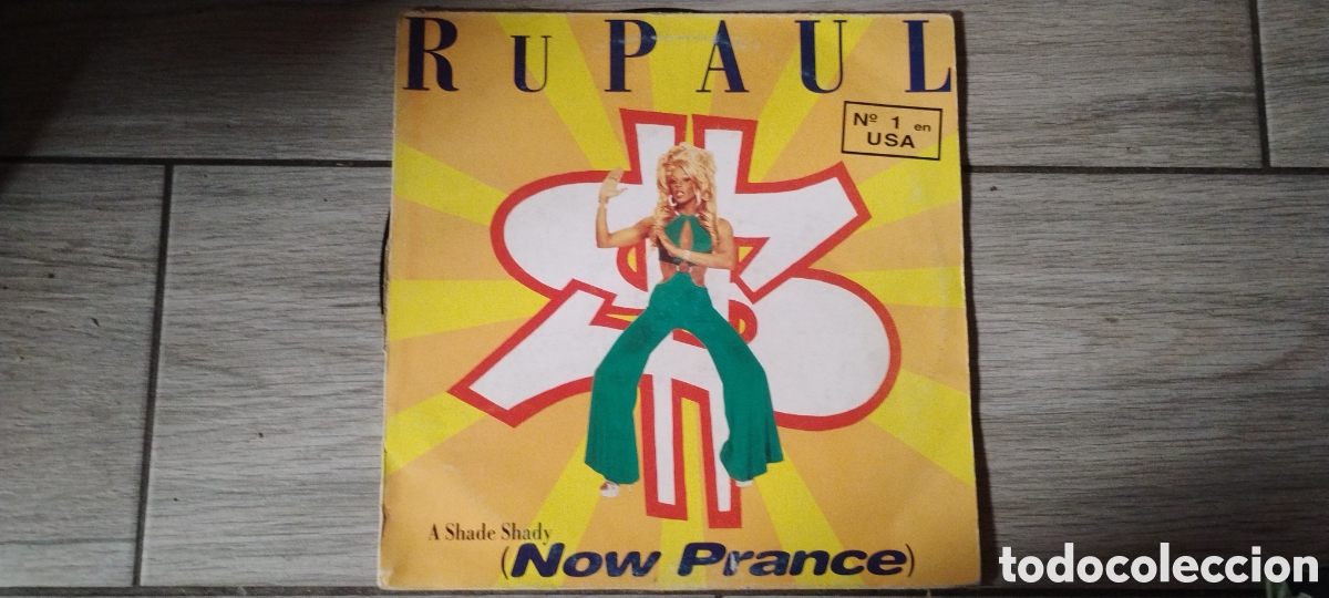 Discos de vinilo: RU PAUL-A SHADE SHADY(NOW PRANCE)-MAXI-BLANCO Y NEGRO/SPAIN-IB