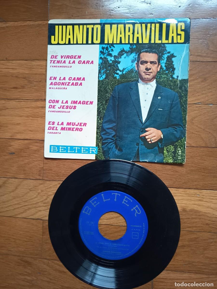 Discos de vinilo: SINGLE EP - JUANITO MARAVILLAS - DE VIRGEN TENIA LA CARA - 1965