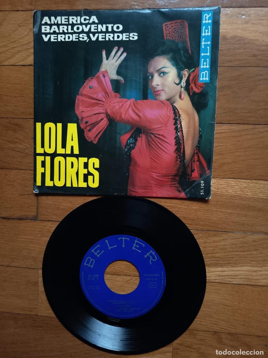 Discos de vinilo: SINGLE EP - LOLA FLORES - AMERICA - 1964