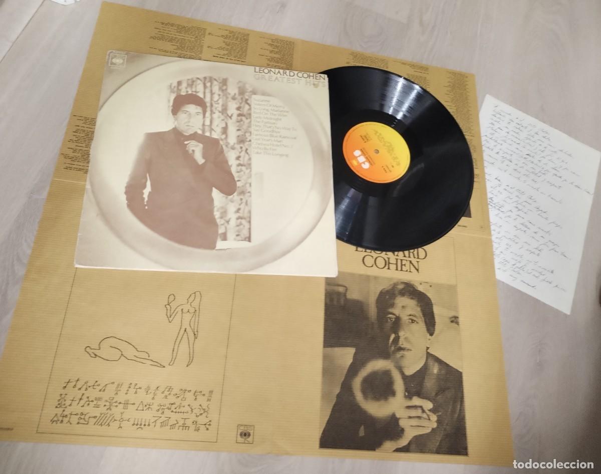 Discos de vinilo: LEONARD COHEN - GREATEST HITS .LP - CBS ..1&ordf; ED. ESPA&Ntilde;OLA DE 1976 - COMPLETO CON ENCARTE GIGANTE