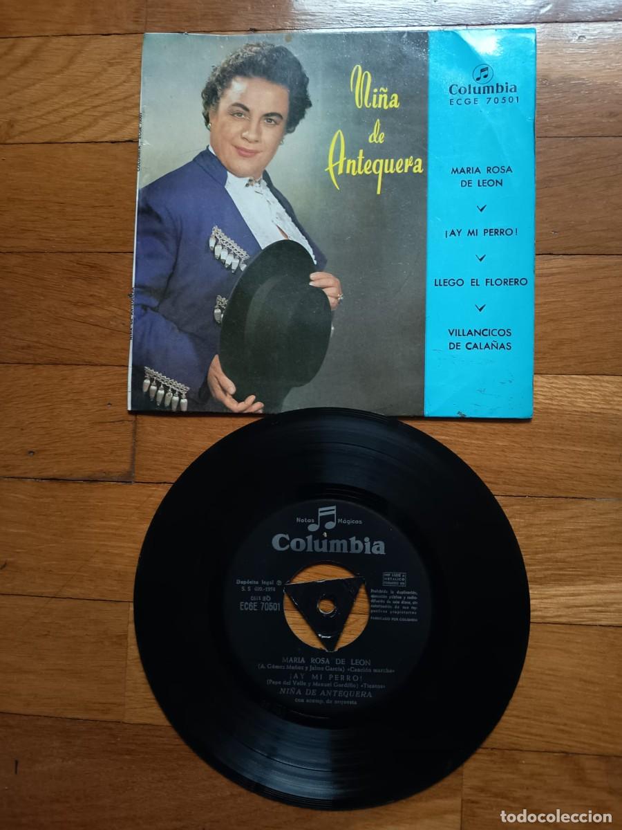 Discos de vinilo: SINGLE EP - NI&Ntilde;A DE ANTEQUERA - MARIA ROSA DE LEON - 1958