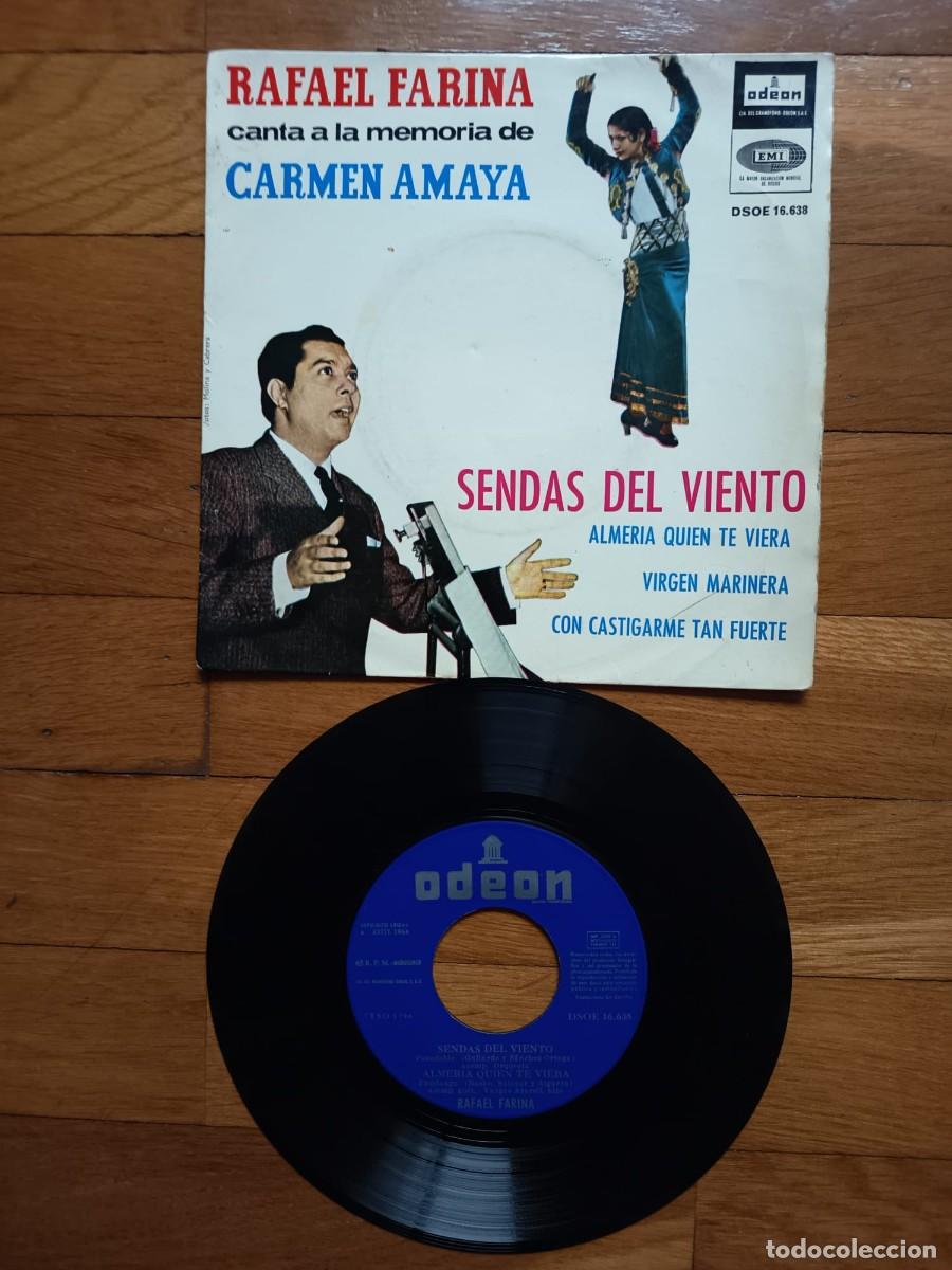 Discos de vinilo: SINGLE EP - RAFAEL FARINA - SENDAS DE VIENTO - 1964