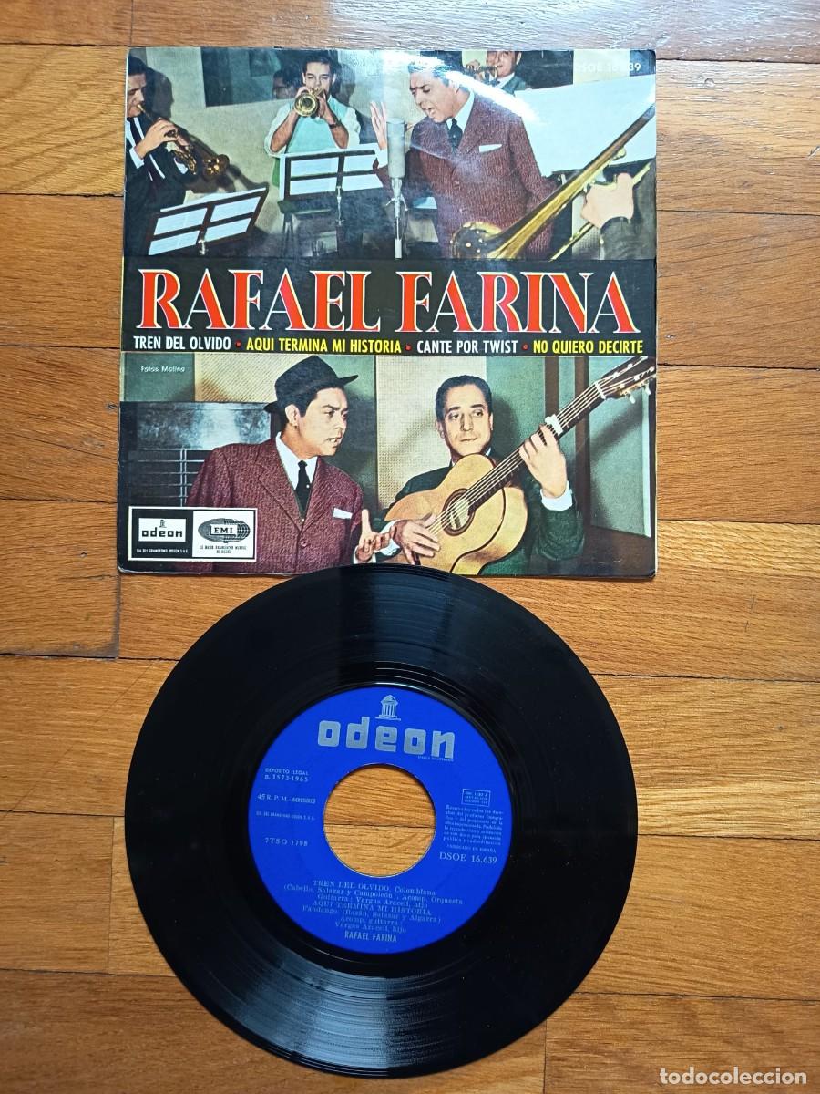 Discos de vinilo: SINGLE EP - RAFAEL FARINA - TREN DEL OLVIDO - 1965