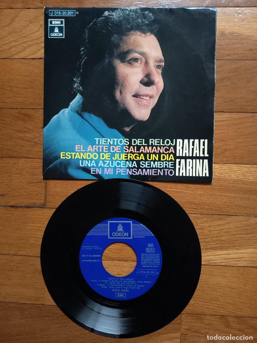 Discos de vinilo: SINGLE EP - RAFAEL FARINA - TIENTOS DEL RELOJ - 1972