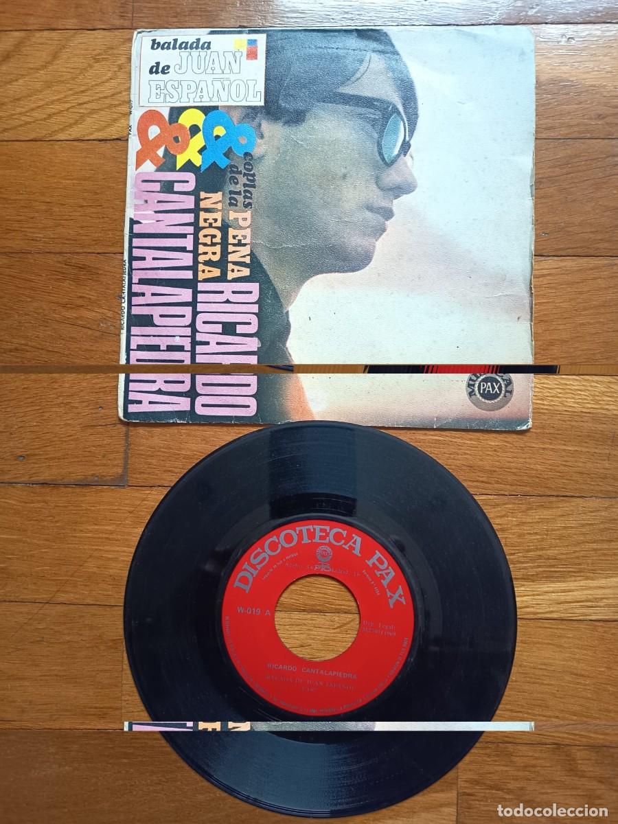 Discos de vinilo: SINGLE - RICARDO CANTALAPIEDRA - BALADA DE JUAN ESPA&Ntilde;OL - 1969