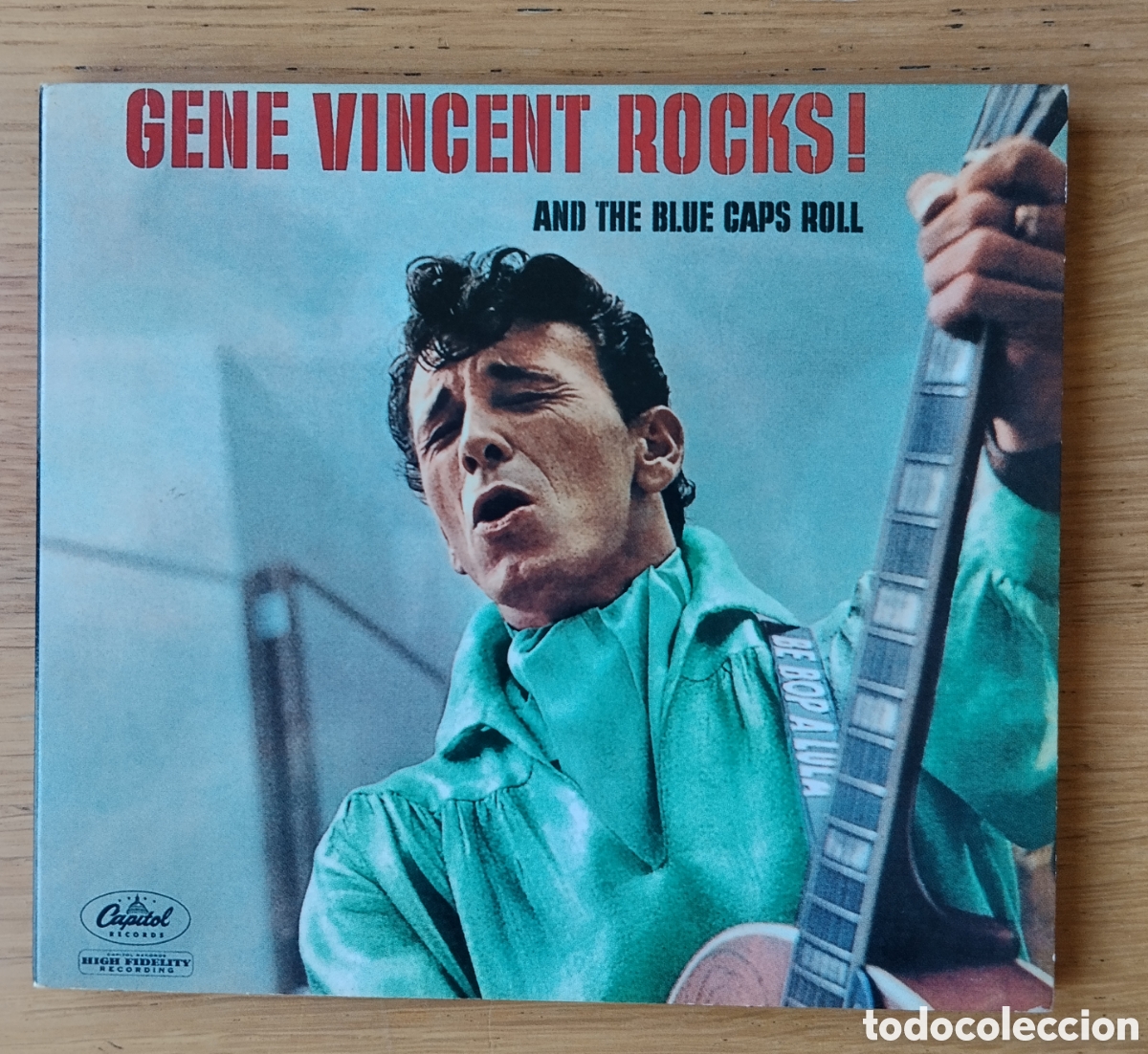 Discos de vinilo: GENE VINCENT : &rdquo;GENE VINCENT ROCKS ! AND THE BLUE CAPS ROLL&rdquo; CD 1999 - ROCK AND ROLL . INCLUYE BONUS