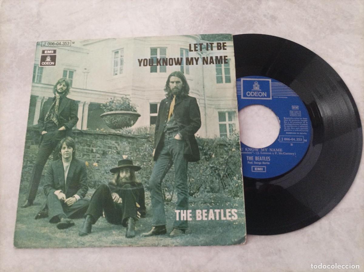Discos de vinilo: The Beatles single let it be