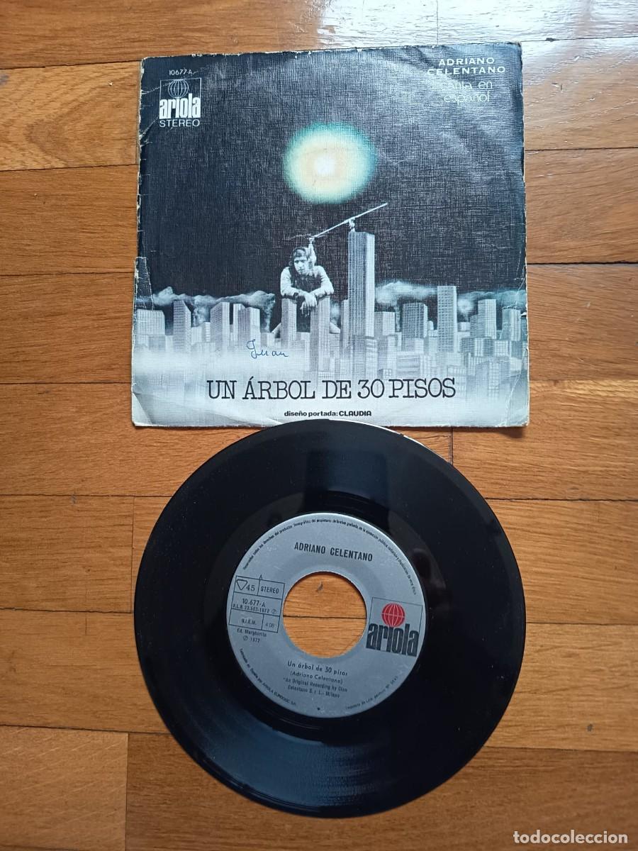Discos de vinilo: SINGLE - ADRIANO CELENTANO - UN ARBOL DE 30 PISOS - 1972