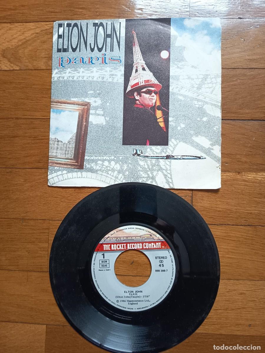 Discos de vinilo: SINGLE - ELTON JOHN - PARIS - 1986 - Foto 1