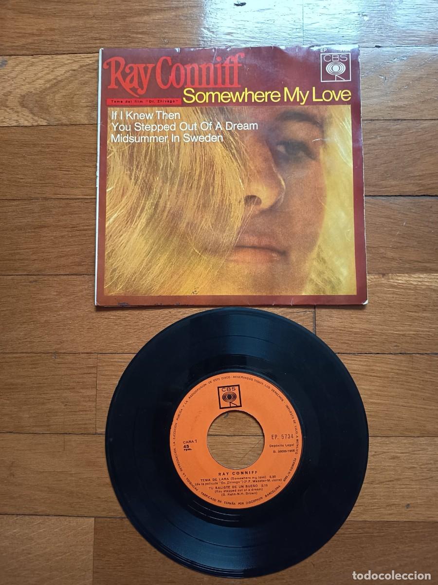 Discos de vinilo: SINGLE EP - RAY CONNIFF - SOMEWHERE MY LOVE - 1966 - Foto 1