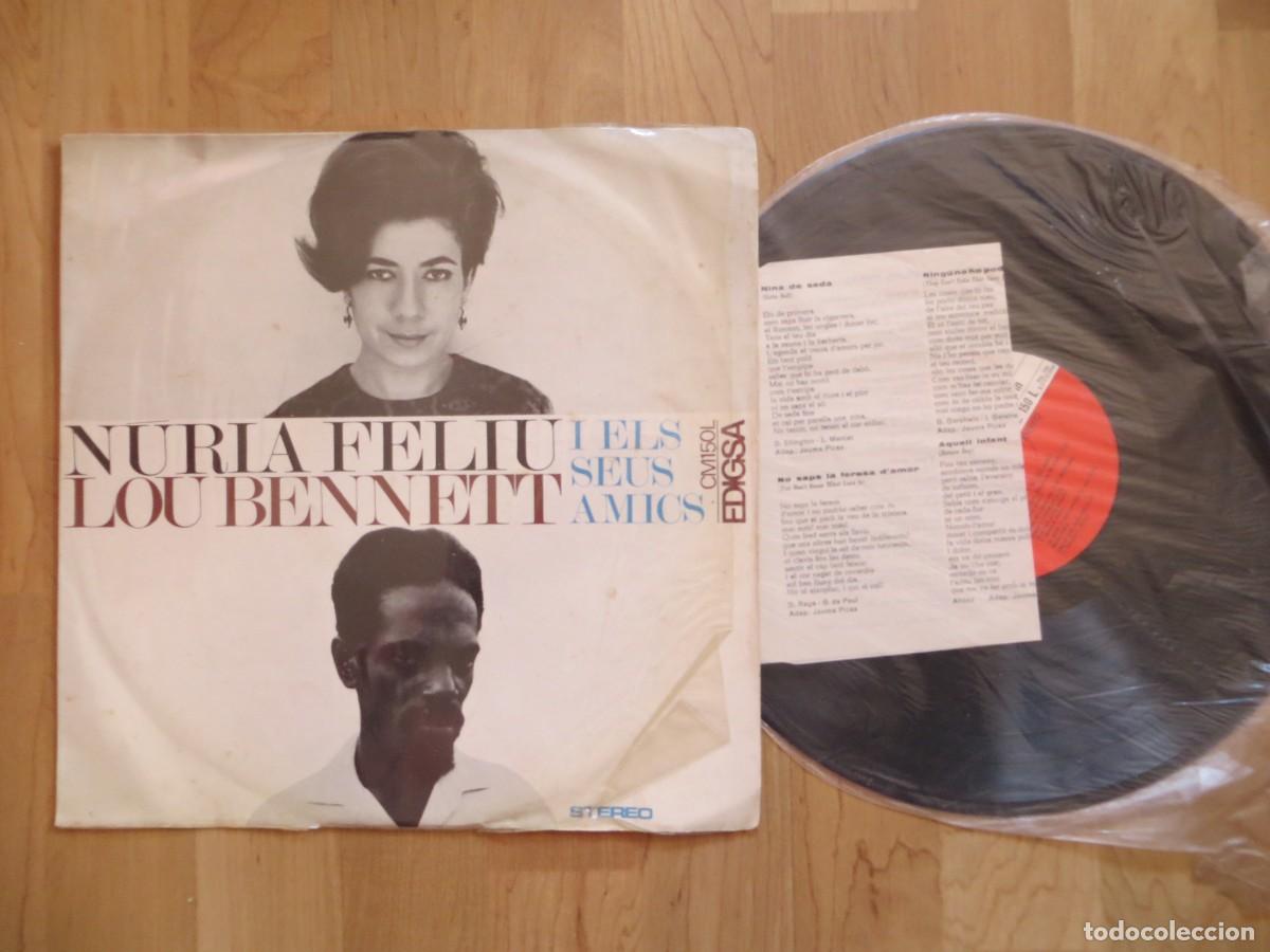 Discos de vinil: N&uacute;ria Feliu, Lou Bennett -N&uacute;ria Feliu, Lou Bennett I Els Seus Amics (LP, Album) COMPLETO CON INSERT