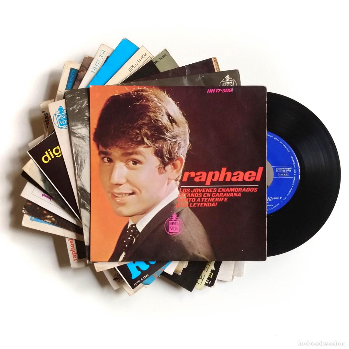 Discos de vinilo: RAPHAEL Lote 37 EP benidorm 1962 tu cupido cuando calienta el sol tu conciencia mi gran noche