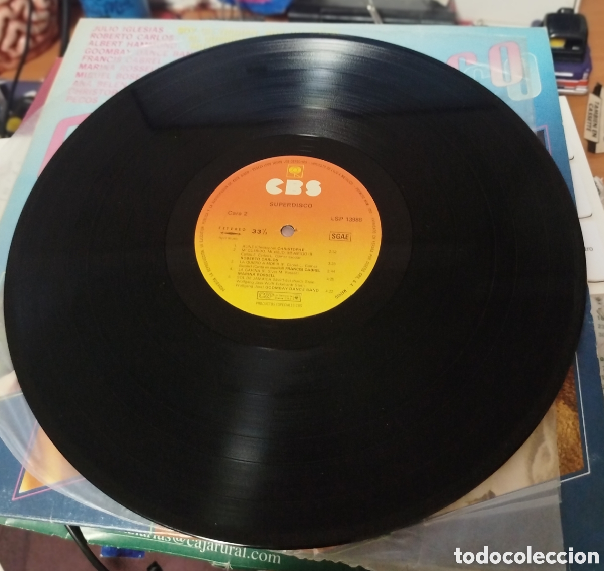 Discos de vinilo: Super Disco. VV.AA. CBS - Foto 2