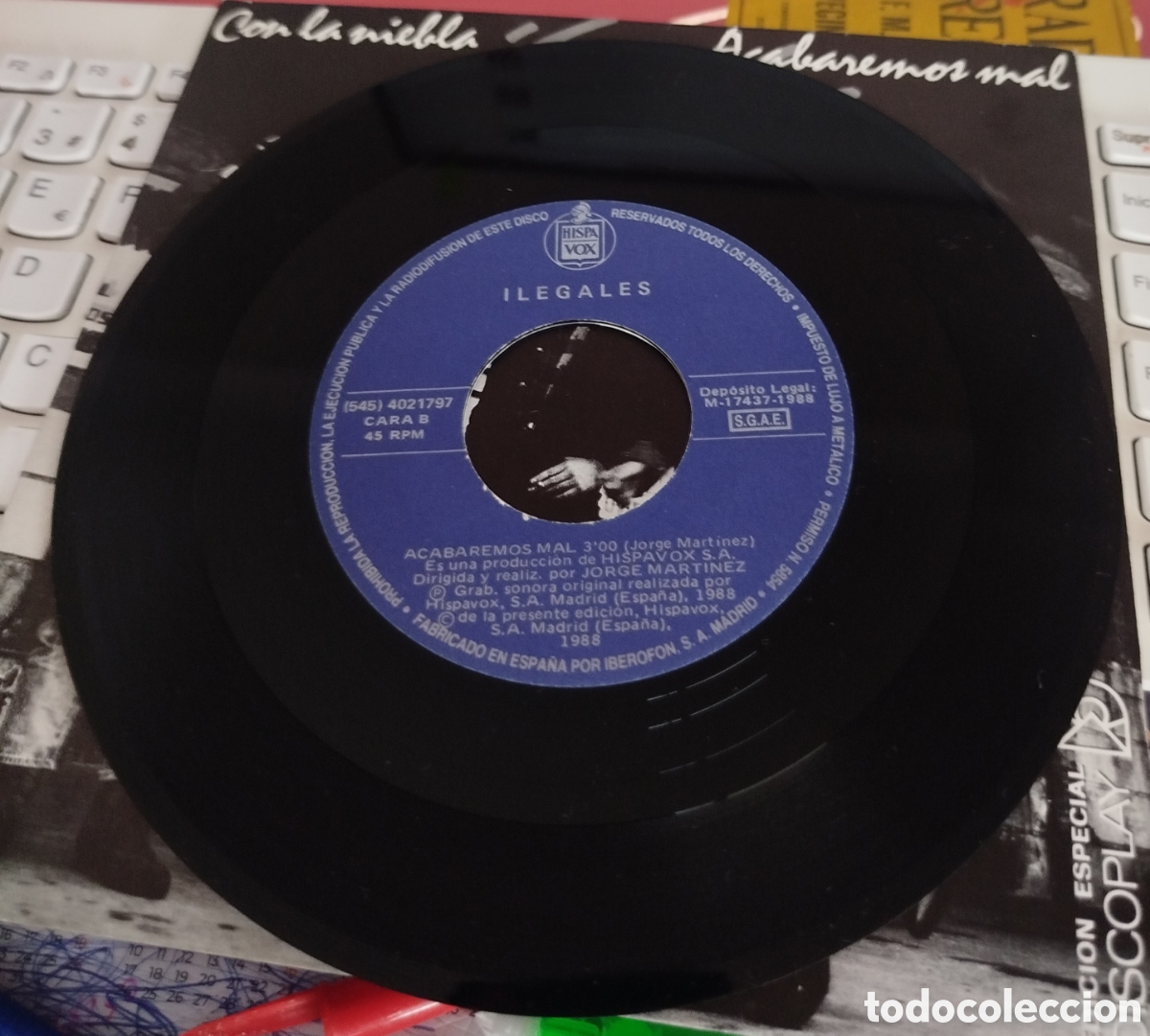 Discos de vinilo: Ilegales - Con la niebla - Foto 2