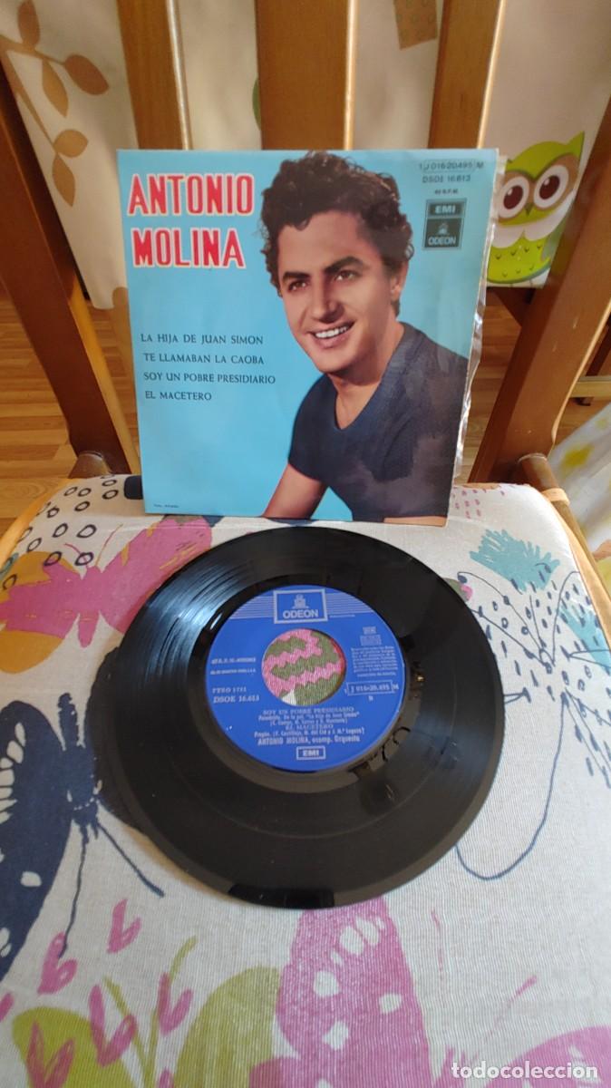 Vinyl records: ANTONIO MOLINA-EP LA HIJA DE JUAN SIMON +3-BUEN ESTADO