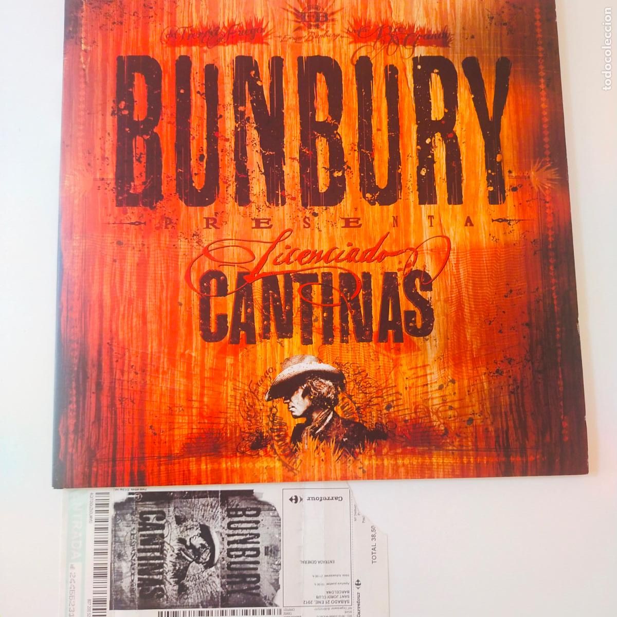 Discos de vinilo: ENRIQUE BUNBURY- LICENCIADO CANTINAS- 2 LP 2011 + ENTRADA CONCIERTO-HEROES DEL SILENCIO- COMO NUEVO.