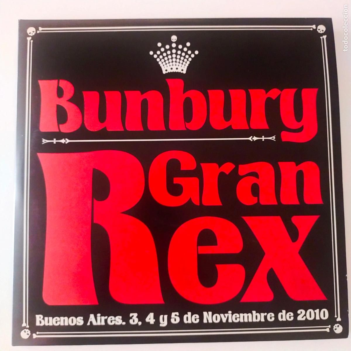 Discos de vinilo: ENRIQUE BUNBURY-GRAN REX-3 LP 2011+2 CD+FOTOS+PASE CONCIERTO+SET LIST-HEROES DEL SILENCIO.