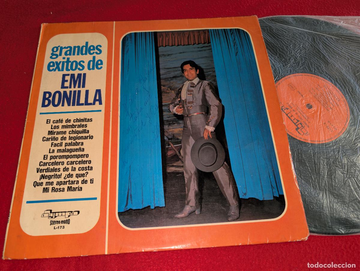 Disques de vinyle: EMI BONILLA Grandes exitos de LP 1973 Olympo FIRMADO Y DEDICADO EN PORTADA