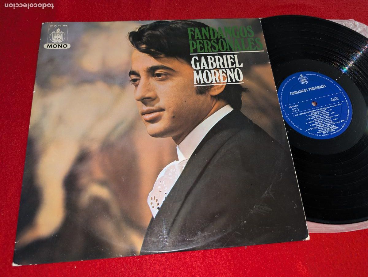 Vinyl records: GABRIEL MORENO Fandangos personales LP 1971 Hispavox
