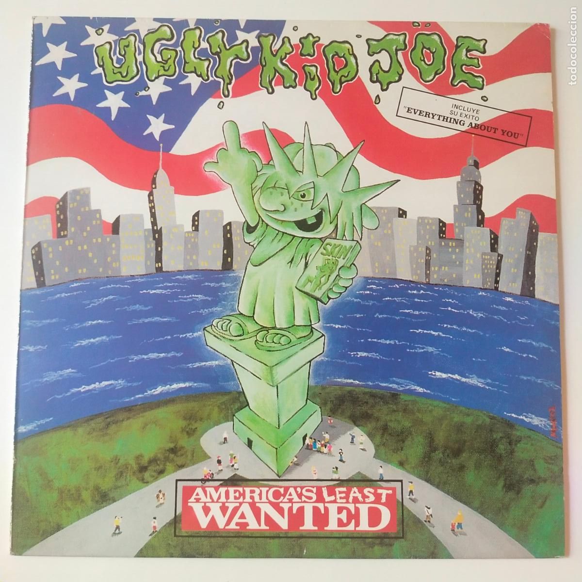 Vinyl records: UGLY KID JOE- AMERICAS LEAST WANTED- ESPA&Ntilde;A LP 1992+ INSERT- DISCO COMO NUEVO.