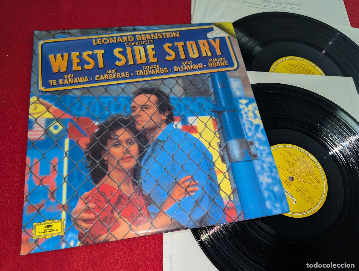 Discos de vinilo: WEST SIDE STORY MUSICAL BSO OST LEONARD BERNSTEIN 2LP 1985 DEUTSCHE GATEFOLD EDICION ESPA&Ntilde;OLA SPAIN