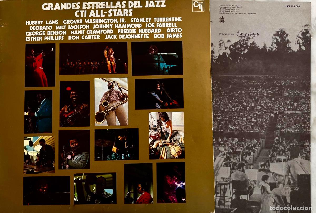 Discos de vinil: ESTRELLAS JAZZ CTI. DEODATO. M. JACKSON. F. HUBBARD. AIRTO. R, CARTER. DEJOHNETTE... LP ESPA&Ntilde;A .