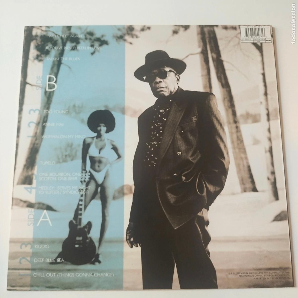 Discos de vinilo: John Lee Hooker &ndash; Chill Out- UK LP 1995+ INSERT- DISCO COMO NUEVO. - Foto 3