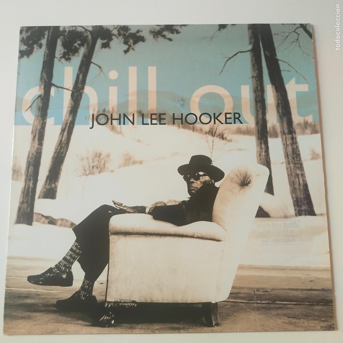 Discos de vinilo: John Lee Hooker &ndash; Chill Out- UK LP 1995+ INSERT- DISCO COMO NUEVO. - Foto 1