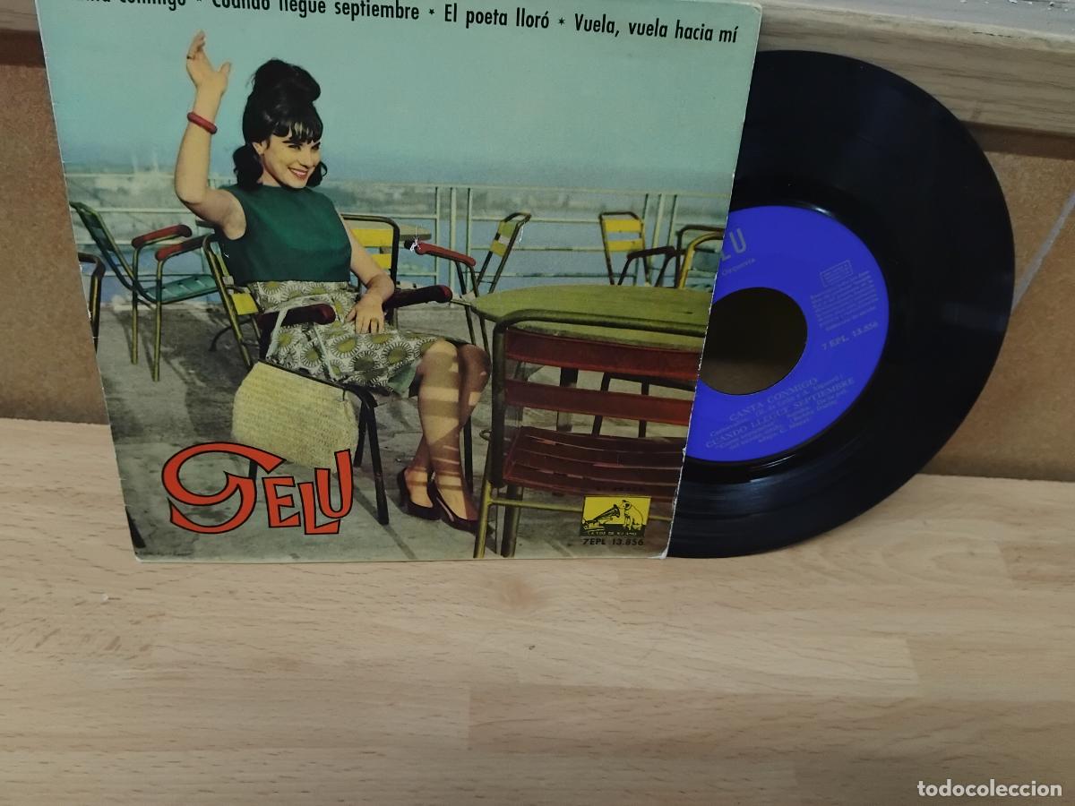 Discos de vinilo: GELU. CANTA CONMIGO+ 3. EP LA VOZ DE SU AMO 1962. BUEN ESTADO.