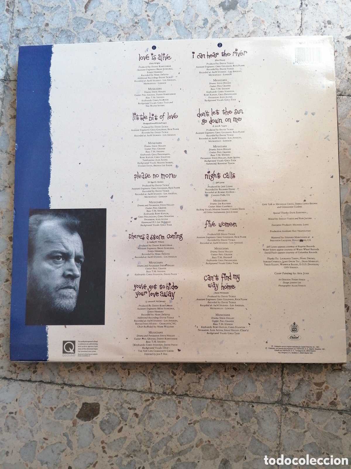 Discos de vinilo: LP JOE COCKER NIGHT CALLS 1991 ESPA&Ntilde;A - Foto 2