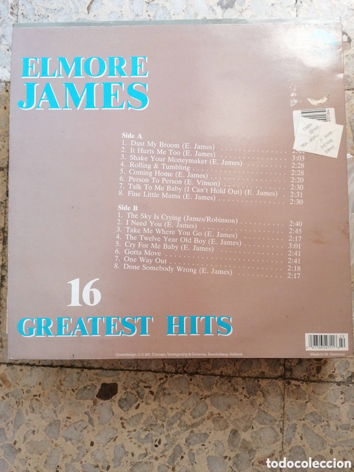 Discos de vinilo: LP ELMORE JAMES 16 GREATEST HIT GERMANY - Foto 2