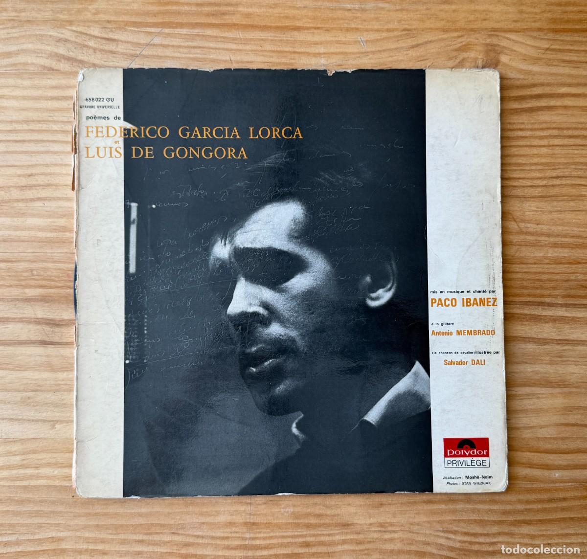 Disques de vinyle: Paco Iba&ntilde;ez &lrm;&ndash; Poemas De Federico Garcia Lorca Y Luis De Gongora. Spain 1967