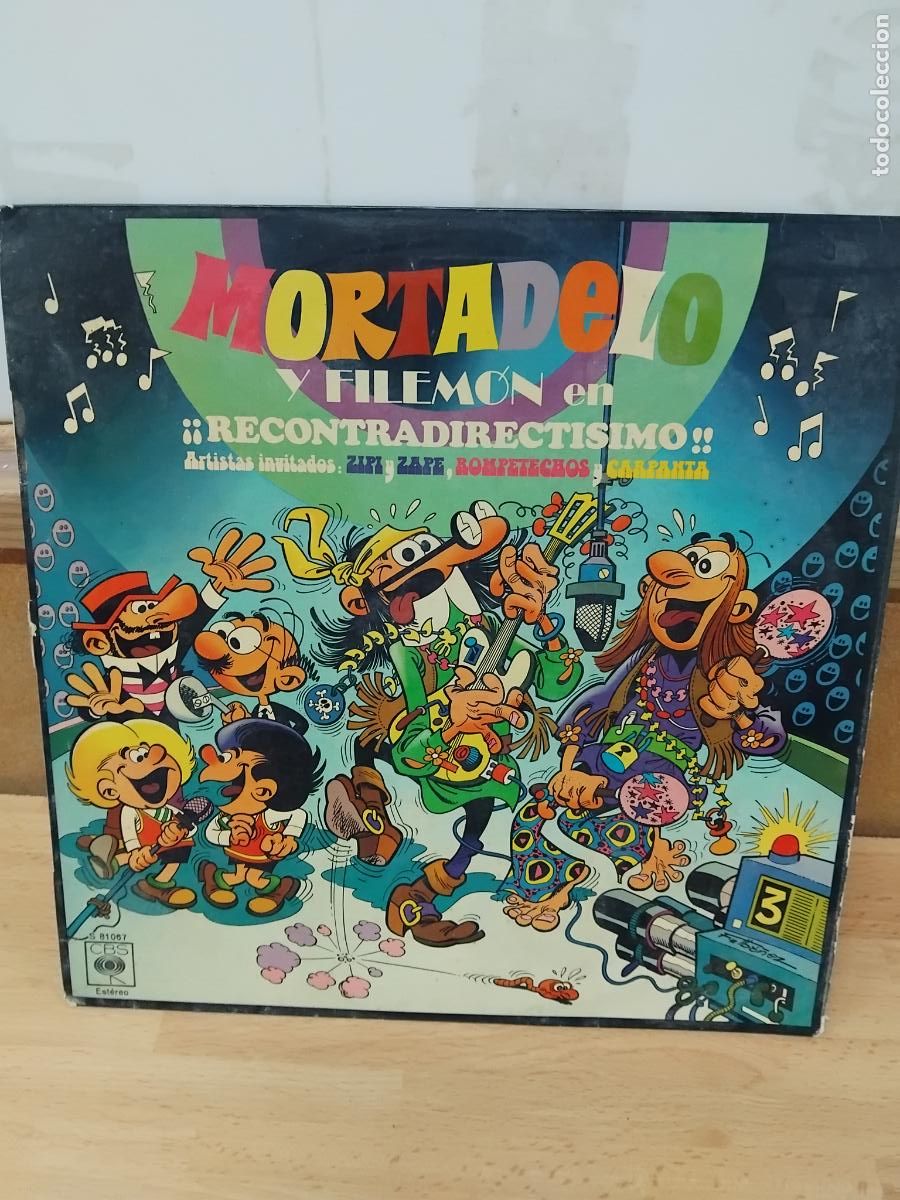 Discos de vinilo: MORTADELO Y FILEMON EN RECONTRADIRECTISIMO. LP CBS 1975.