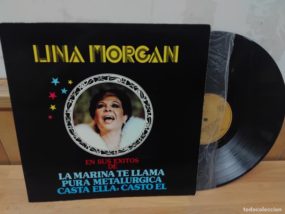 Disques de vinyle: LINA MORGAN. LA MARINA TE LLAMA, PURA METALURGIA, CASTA ELLA CASTO EL..... LP MARFER 1980