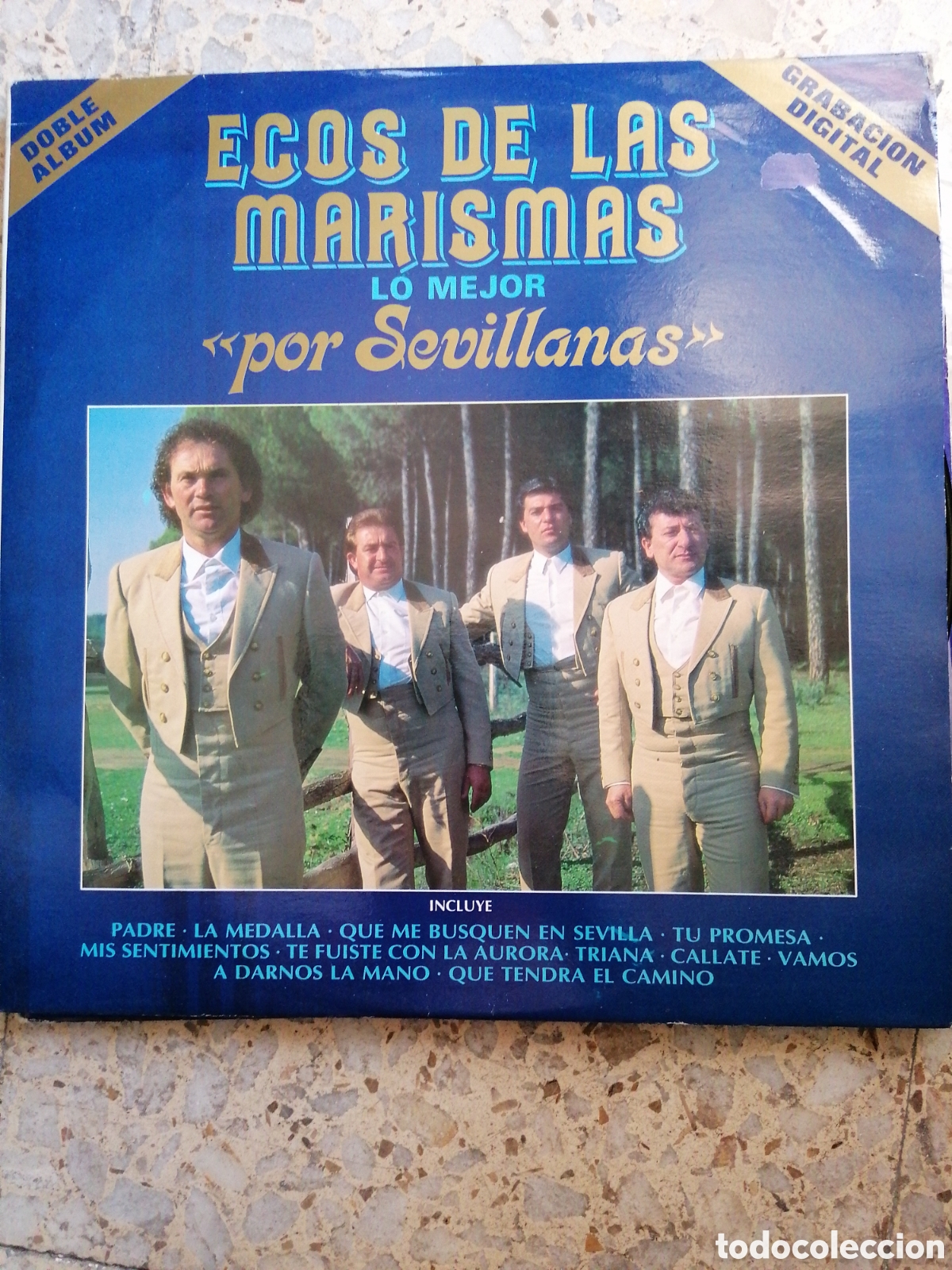Discos de vinilo: 2 LP ECOS DE LAS MARISMAS LO MEJOR POR SEVILLANAS 1992 PORTADA DOBLE