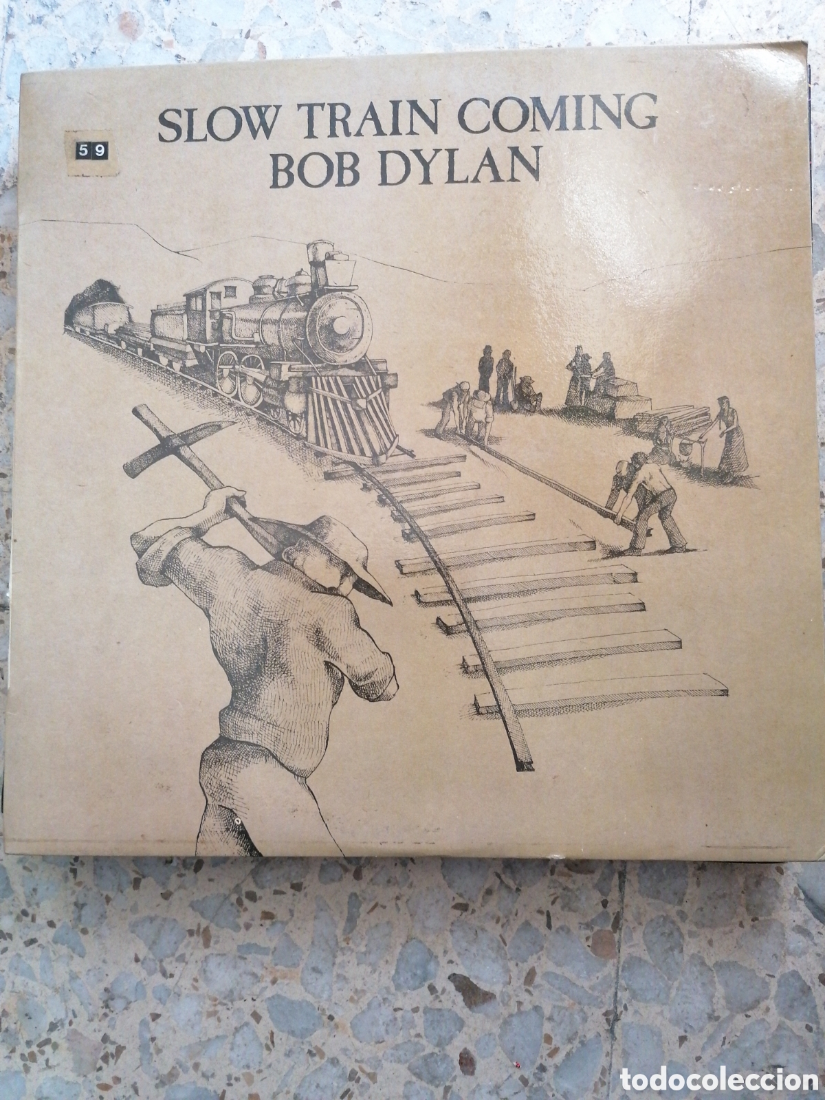 Discos de vinil: LP BOB DYLAN SLOW TRAIN COMING 1979 INSERT