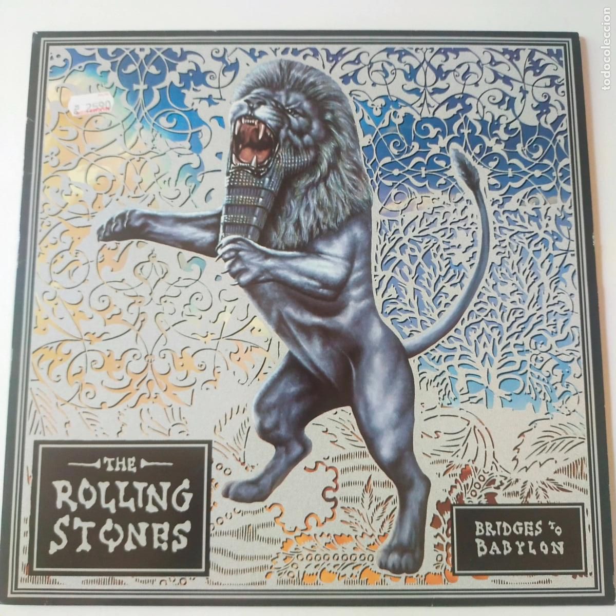 Discos de vinilo: THE ROLLING STONES- BRIDGES TO BABYLON- EUROPE 2 LP 1997- DISCOS COMO NUEVOS.