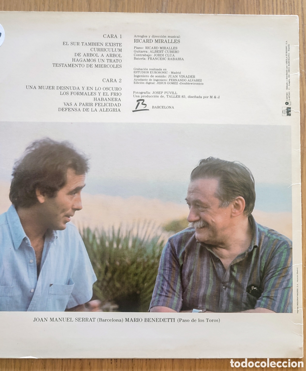 Discos de vinilo: LP SERRAT CANTAUTOR CATALAN - Foto 2