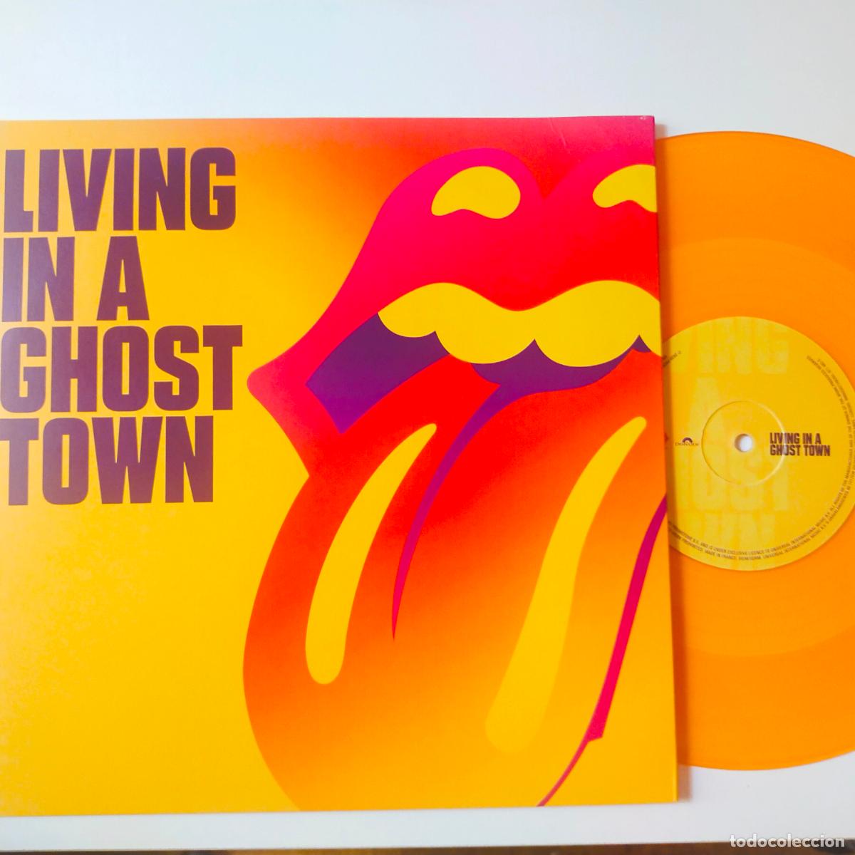 Discos de vinilo: The Rolling Stones &ndash; Living In A Ghost Town- EUROPE 10&rdquo; 2020- DISCO COMO NUEVO.