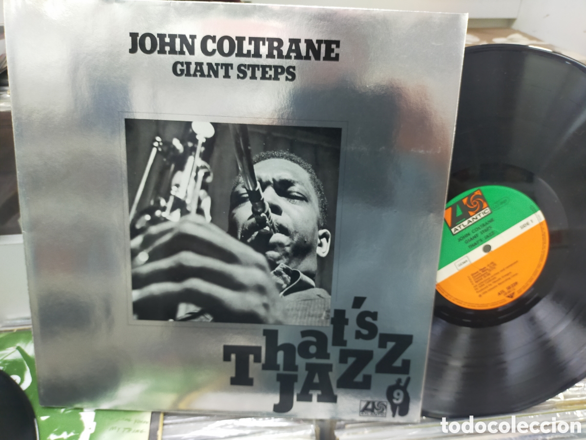 Discos de vinilo: John coltrane LP giant steps that's jazz 1976 carpeta doble