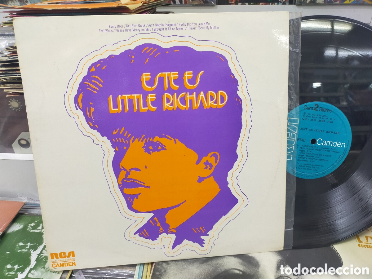 Discos de vinilo: Este es little Richard lp Espa&ntilde;a 1972