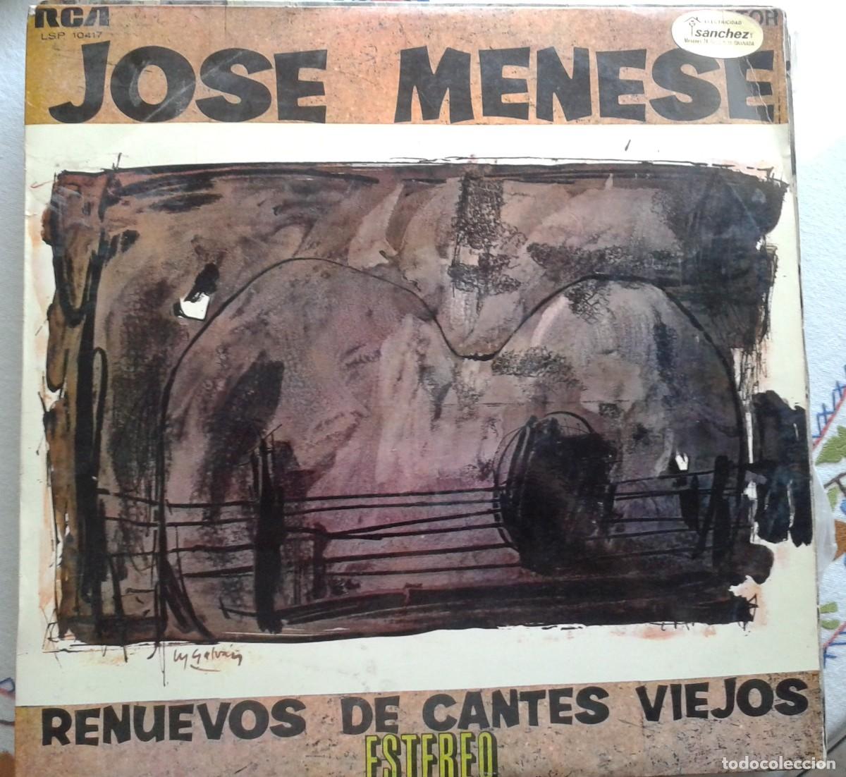 Discos de vinilo: Jos&eacute; Menese Renuevos De Cantes Viejos