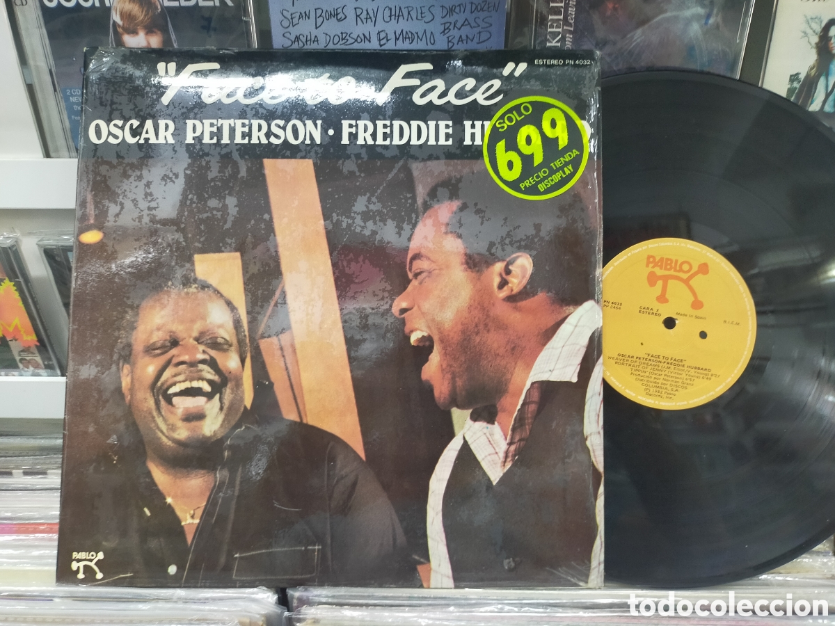 Discos de vinilo: &Oacute;scar Peterson & Freddie hubbard LP face to face Espa&ntilde;a 1982