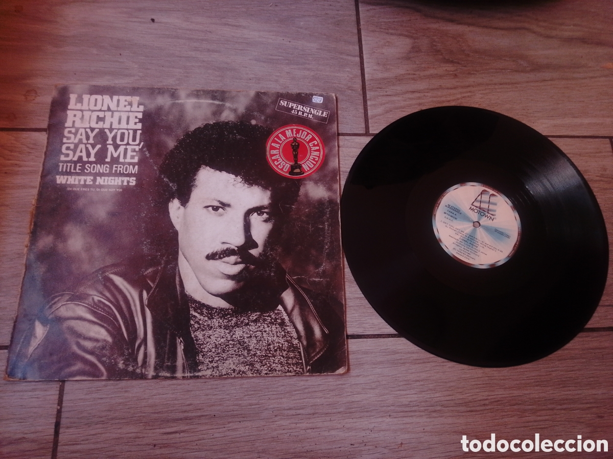 Discos de vinilo: LIONEL RICHIE - SAY YOU SAY ME - MAXI - MOTOWN - SPAIN - PLS 527 - L -