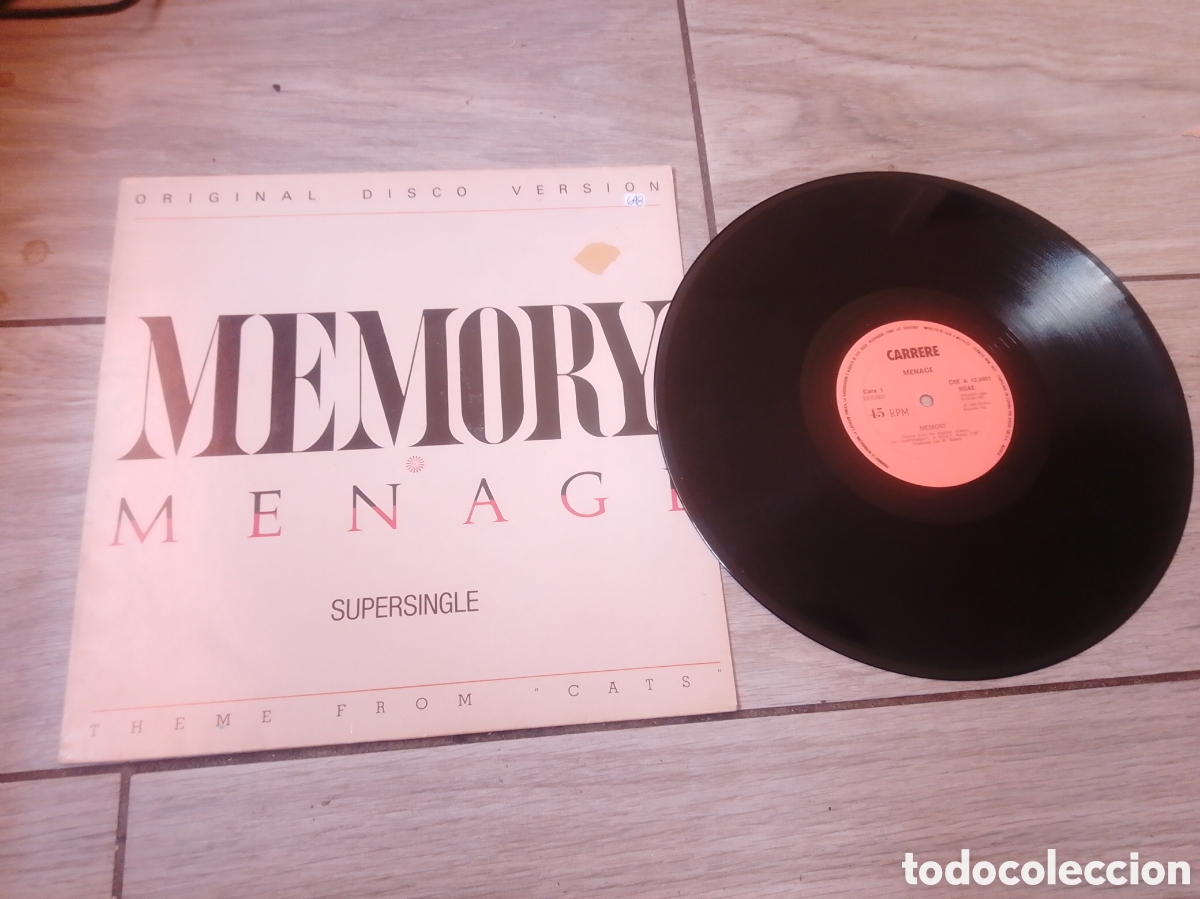 Discos de vinilo: MENAGE - MEMORY - MAXI - SPAIN - CARRERE - PLS 648 - L -