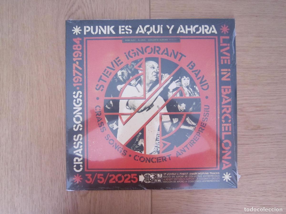 Discos de vinilo: LP - ANARCO PUNK - STEVE IGNORANT BAND (CRASS SONG)) - 2025 - LIVE IN BARCELONA - PRECINTADO