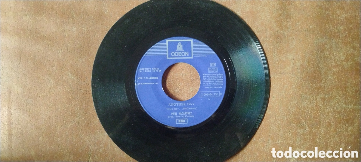 Discos de vinilo: PAUL McCARTNEY-ANOTHER DAY-SINGLE-ODEON/SPAIN-IBL - Foto 3